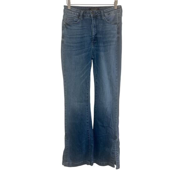 ✨Judy Blue Enya Hi Rise Tummy Control Slim Boot Cut   Side Slit Sz 11/30 Jeans✨ - Picture 7 of 10